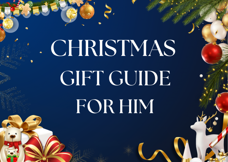 Blue And Gold Playful Merry Christmas Card