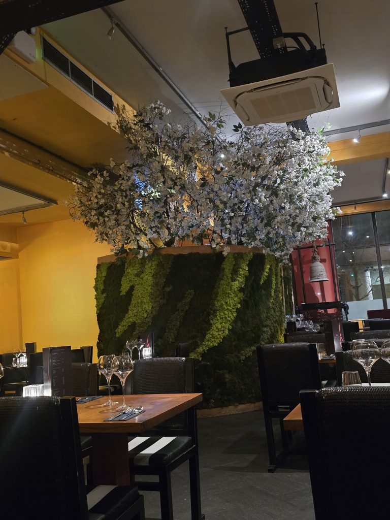 Romantic décor and warm lighting set the tone for an intimate dining experience at Thai Square Minories.