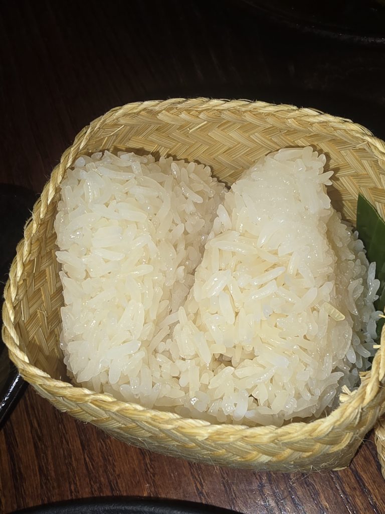 sticky rice served at Thai Square Minories.