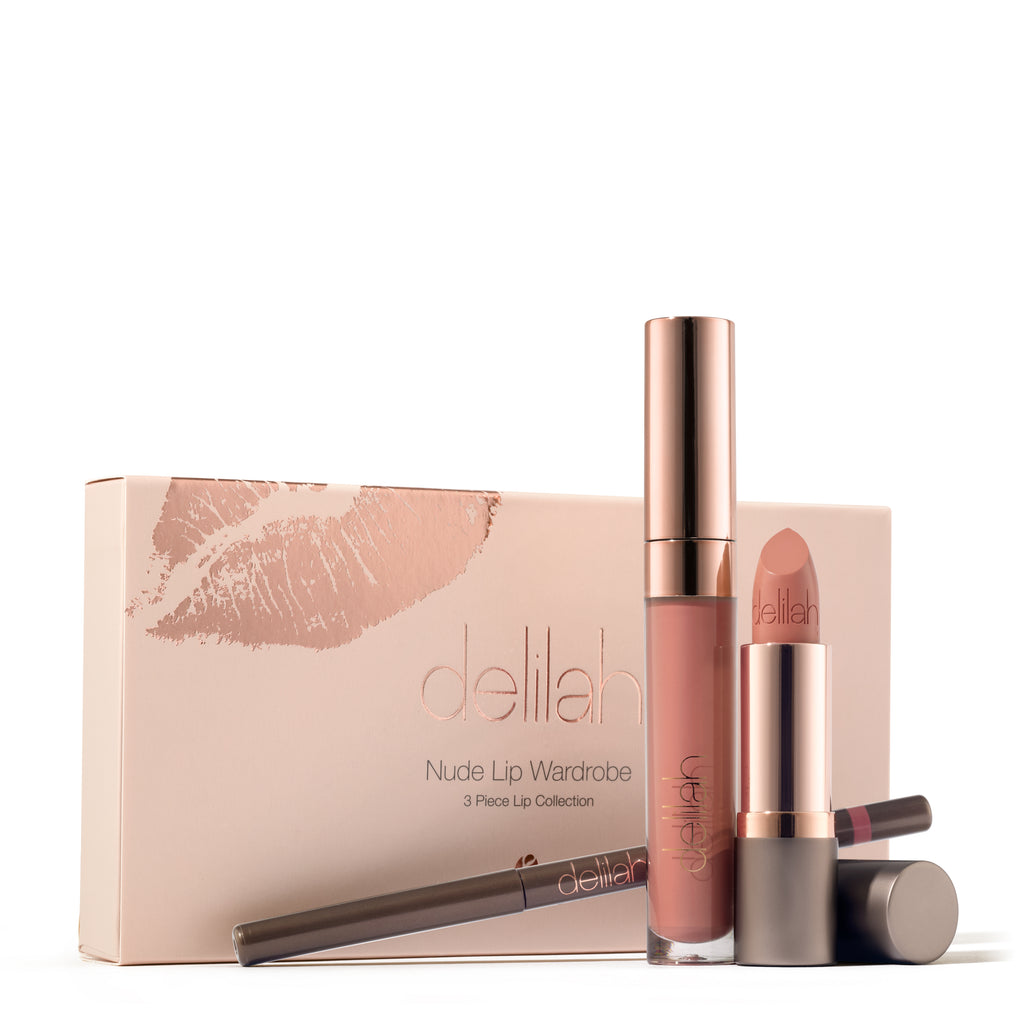 Valentine's Day Gift Idea for HER: Delilah Cosmetics - Nude Lip Wardrobe  £46