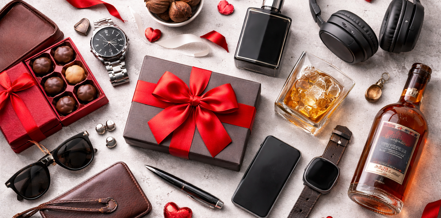 Valentine's Gift Guide for Him Banner