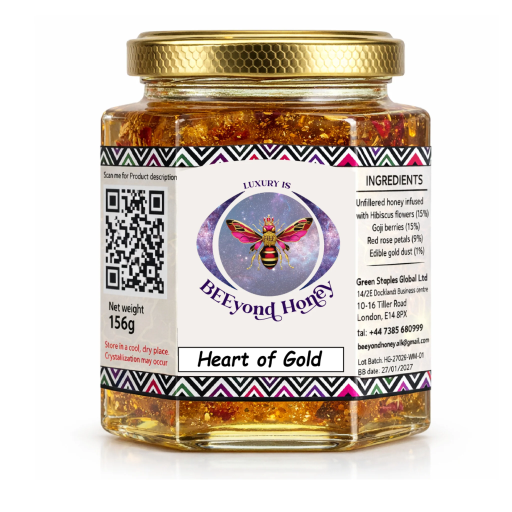 Galentine's Gift Idea: BEEyond Honey - Heart of Gold Honey £28