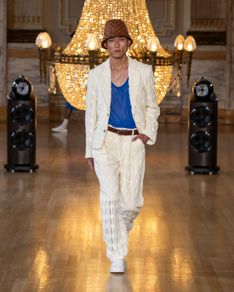 Male model at Labrum SS27 Runway